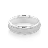 Sandpaper Finish Classic Men's Wedding Band 2
